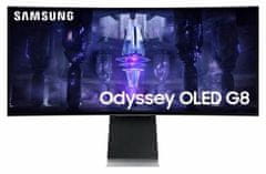 Samsung Odyssey OLED S34BG850SU pametni gaming monitor, 86,36 cm (34), UW-QHD, 175 Hz, WiFi (LS34BG850SUXEN)