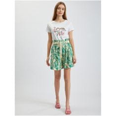Orsay Kremaste in zelene ženske hlače z vzorcem s platnom ORSAY_321051-857000 38