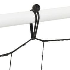 Vidaxl Nogometni gol z mrežo bel in črn 184x61x123 cm jeklo in PE