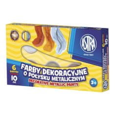 Astra Dekorativne barve s kovinskim sijajem 6x10ml, 83411900