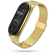 Tech-protect Milanese pašček za Xiaomi Mi Band 7, gold