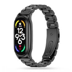 Tech-protect Stainless pašček za Xiaomi Mi Band 7, black