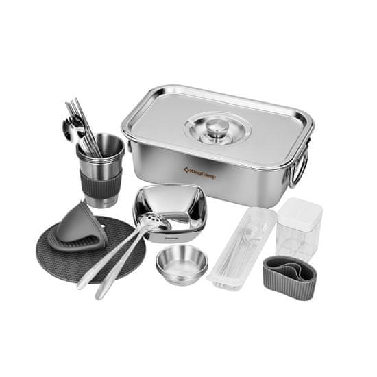 King Camp Camping Hot Pot set za 4 osebe