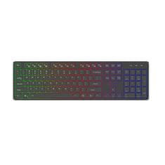 Delux brezžična tipkovnica sk800gl 2.4g silent rgb