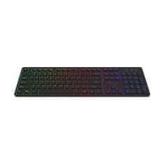 Delux brezžična tipkovnica sk800gl 2.4g silent rgb