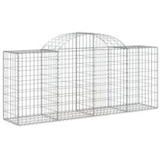 Vidaxl Obokane gabion košare 25 kosov 200x50x80/100 cm cinkano železo