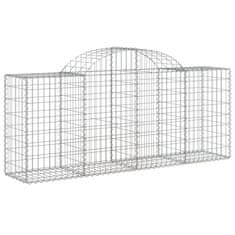 Vidaxl Obokane gabion košare 11 kosov 200x50x80/100 cm cinkano železo