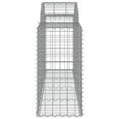 Vidaxl Obokane gabion košare 7 kosov 200x50x80/100 cm cinkano železo