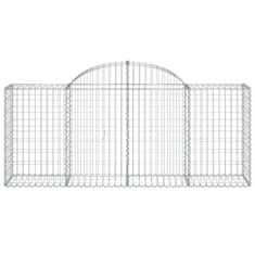 Vidaxl Obokane gabion košare 25 kosov 200x50x80/100 cm cinkano železo