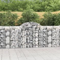 shumee Obokane gabion košare 50 kosov 200x50x100/120cm cinkano železo