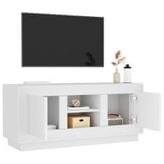 Vidaxl TV omarica bela 102x35x45 cm inženirski les