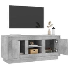 Vidaxl TV omarica betonsko siva 102x35x45 cm inženirski les