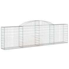 Vidaxl Obokane gabion košare 13 kosi 300x30x80/100 cm pocinkano železo