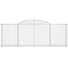 Vidaxl Obokane gabion košare 13kosov 300x30x100/120cm pocinkano železo