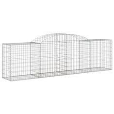 Vidaxl Obokane gabion košare 13 kosi 300x50x80/100 cm pocinkano železo