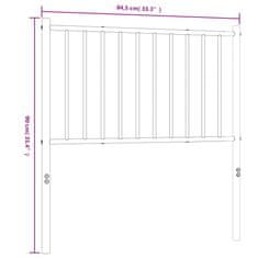 Vidaxl Kovinsko vzglavje belo 80 cm