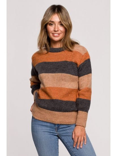 BeWear Klasičen ženski pulover Vinete BK071 rjava