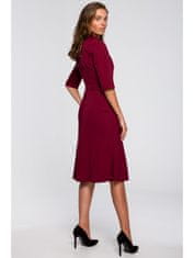 Style Stylove Ženska midi obleka Dechtegau S231 bordo XXL