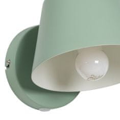 BigBuy Kovinska stenska svetilka 16 x 16 x 12 cm svetlo zelena