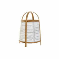 NEW Svetilka namizna DKD Home Decor Bela Naraven Bambus 40 W 220 V 32 x 32 x 45,5 cm