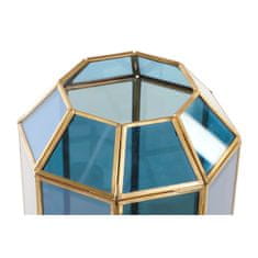 NEW Svetilka namizna DKD Home Decor Kristal Modra Zlat 220 V Medenina 50 W Sodobna (18 x 19 x 29 cm)
