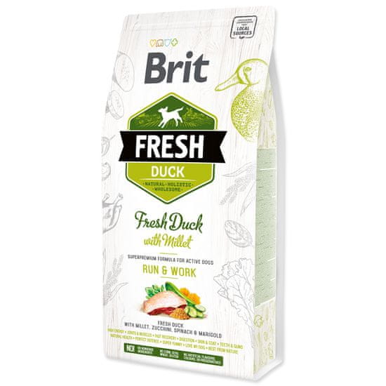 Brit BRIT Fresh Duck with Millet Active Run & Work 2,5 kg