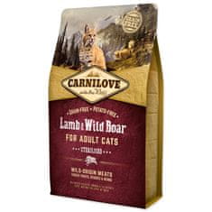 Carnilove CARNILOVE Lamb and Wild Boar Adult Cats Sterilised 2 kg