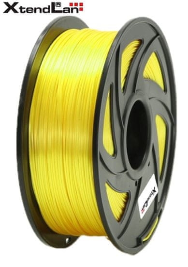 XtendLan PLA filament 1,75mm sijoče rumene barve 1kg