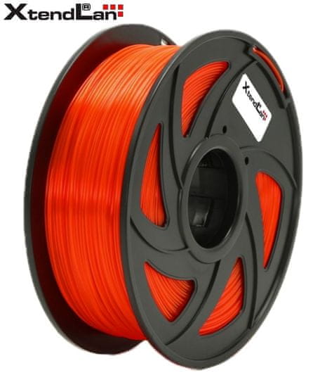 XtendLan PETG filament 1,75 mm prozorno oranžne barve 1kg