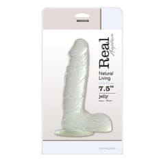 Ero Dildo-JELLY DILDO REAL RAPTURE CLEAR 7.5""""""""""""""""