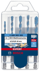 BOSCH Professional 5-delni komplet svedrov EXPERT HEX-9 MultiConstruction, 4/5/6/6/8 mm (2608900585)