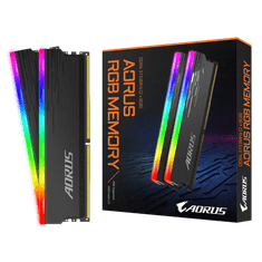 Gigabyte AORUS RGB Memory pomnilnik (RAM), 16 GB (2x 8 GB), DDR4, 3733 MHz, CL18 (GP-ARS16G37)