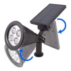  LED solarna vrtna svetilka 2W 120lm 60° IP65 1 kom