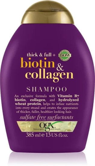 OGX šampon Thick & Full + Biotin & Collagen, 385ml