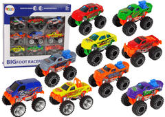 shumee Komplet vozil Monster Truck Cars Različne barve 9 kosov.