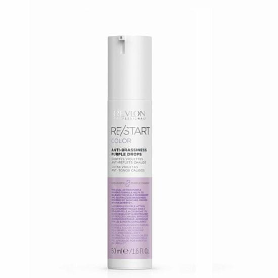 Revlon Professional Vijolične kapljice za blond lase Restart Color (Anti-Brassiness Purple Drops) 50 ml