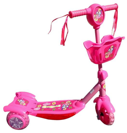 Dino bikes CSK5-R skuter za otroke 3 kolesa PINK