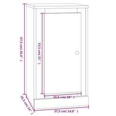 Vidaxl Komoda betonsko siva 37,5x35,5x67,5 cm inženirski les