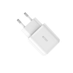 Tech-protect Dual Port sieťová polnilnik USB / USB-C 20W PD QC, bela