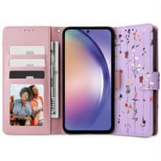 Tech-protect Wallet knjižni ovitek za Samsung Galaxy A54 5G, garden violet