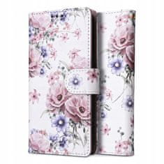 Tech-protect Wallet knjižni ovitek za Xiaomi Redmi Note 12 5G / Poco X5 5G, blossom flower