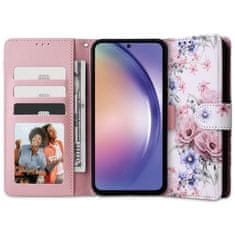 Tech-protect Wallet knjižni ovitek za Xiaomi Redmi Note 12 4G, blossom flower