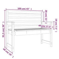 Vidaxl Vrtna klop 109x48x91,5 cm trden les douglas