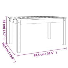 Vidaxl Vrtna miza 82,5x50,5x45 cm trden les douglas