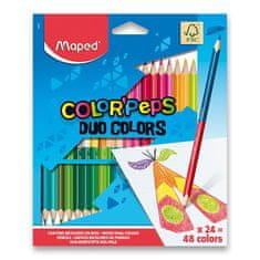 Barvice Color'Peps Duo dvostranske barvice, 48 barv