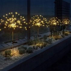 LUMILED Solarna vrtna svetilka LED Dandelion LOTUS 80cm