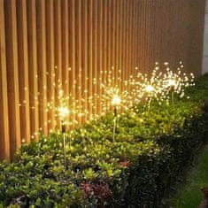 LUMILED Solarna vrtna svetilka LED Dandelion LOTUS 80cm