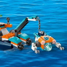 LEGO Mesto 60377 Izvidniški potapljači podmornice