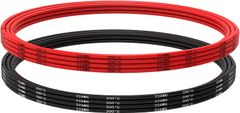 YUNIQUE GREEN-CLEAN 22 AWG Fleksibilna električna žica 5 metrov [2,5 m črna in 2,5 m rdeča] Pločevinka bakrena žica kabel Visoka temperaturna odpornost