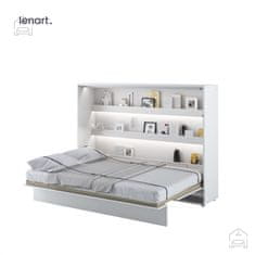 Trianova Postelja v omari Lenart - Bed Concept 04 - 140x200 cm - bela